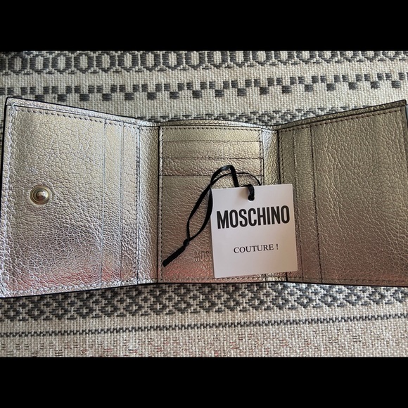 Moschino Metallic Logo Wallet - Picture 2 of 8